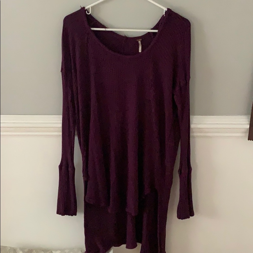 free people high/low sweater size S